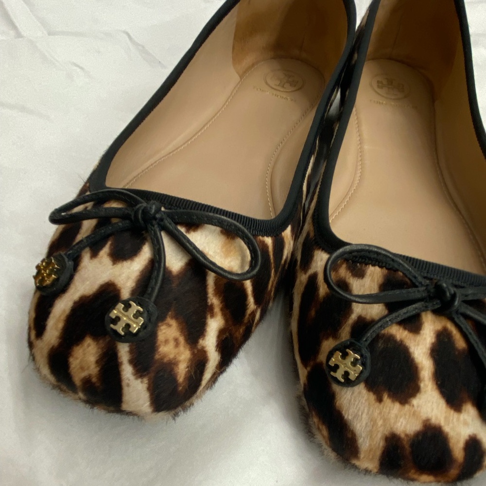 TORY BURCH Leopard Ballet Flats size 9